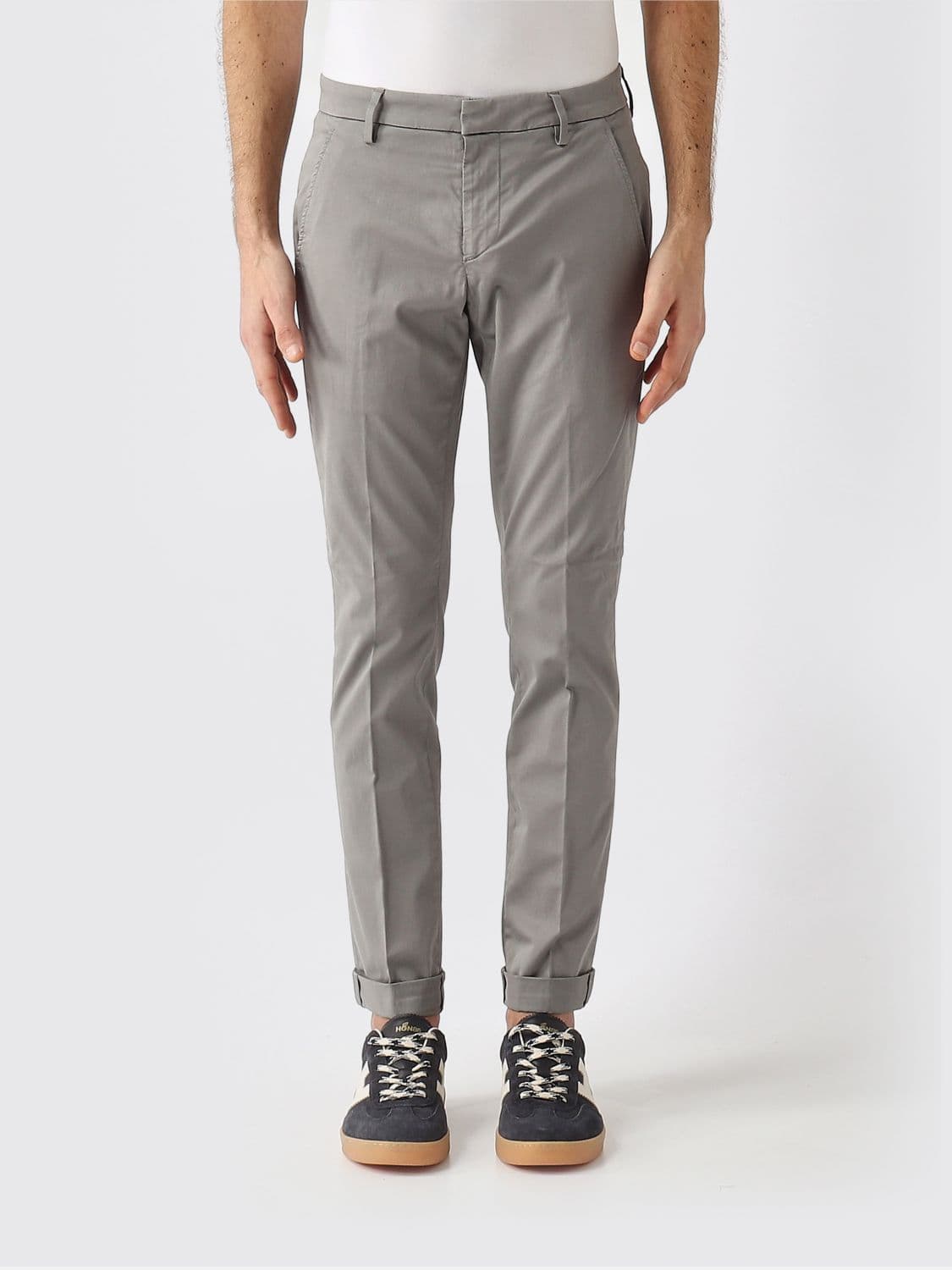 Dondup Slim Fit Trousers in Stretch Cotton