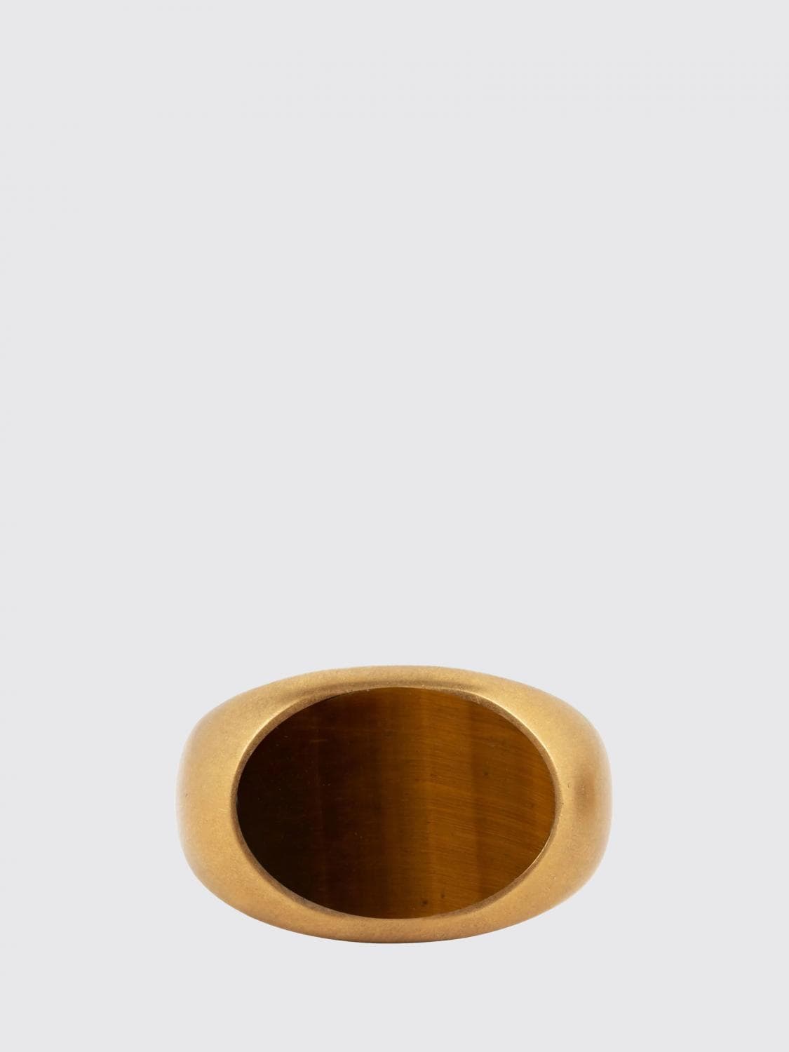 Dries Van Noten Brass Ring with Set Stone · L