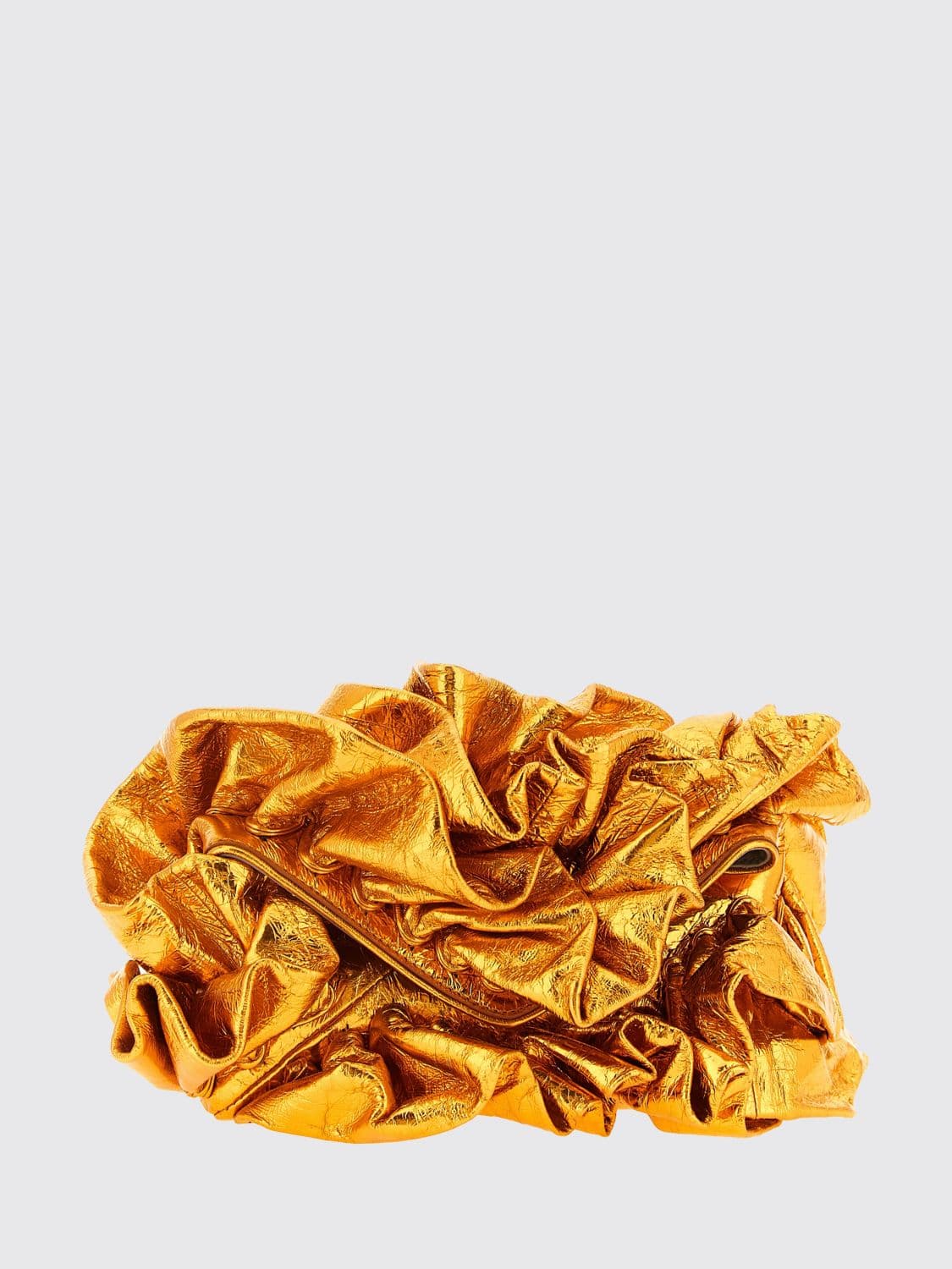 Dries Van Noten Draped Leather Clutch · OS