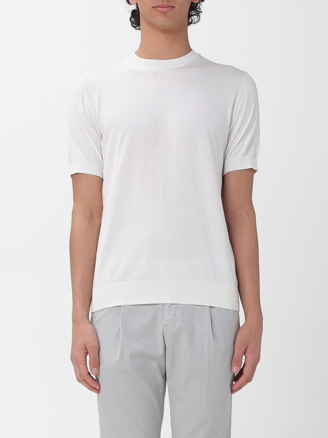Paolo Pecora Silk Crew Neck Sweater