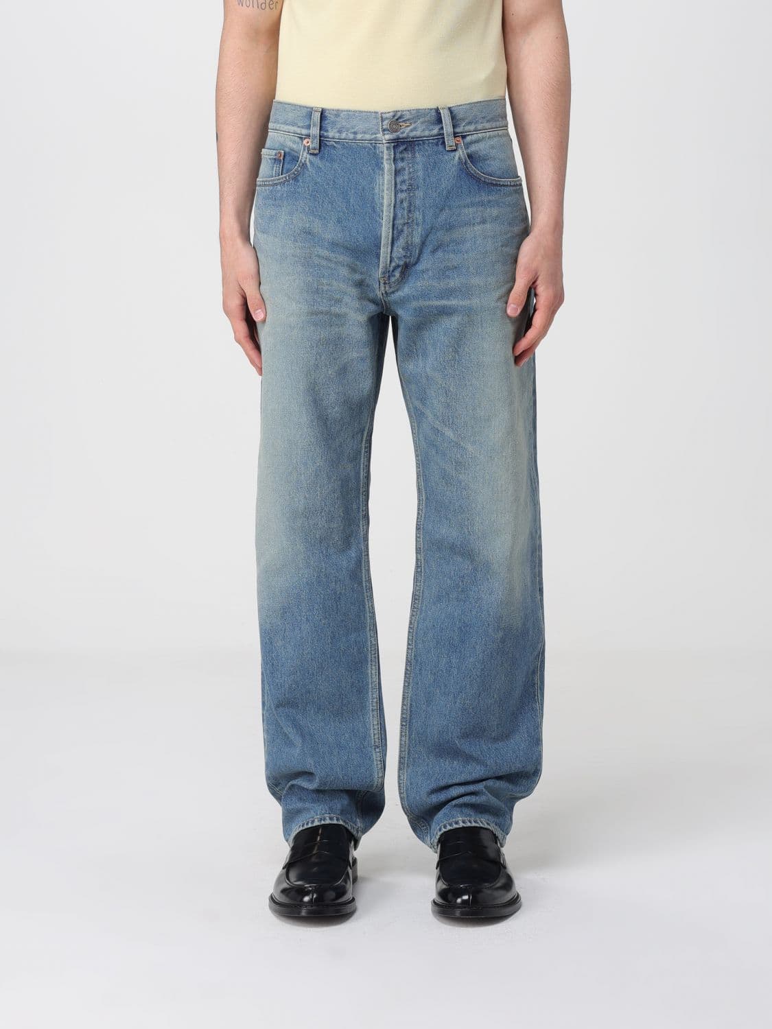 Saint Laurent Wide-Leg Denim Jeans