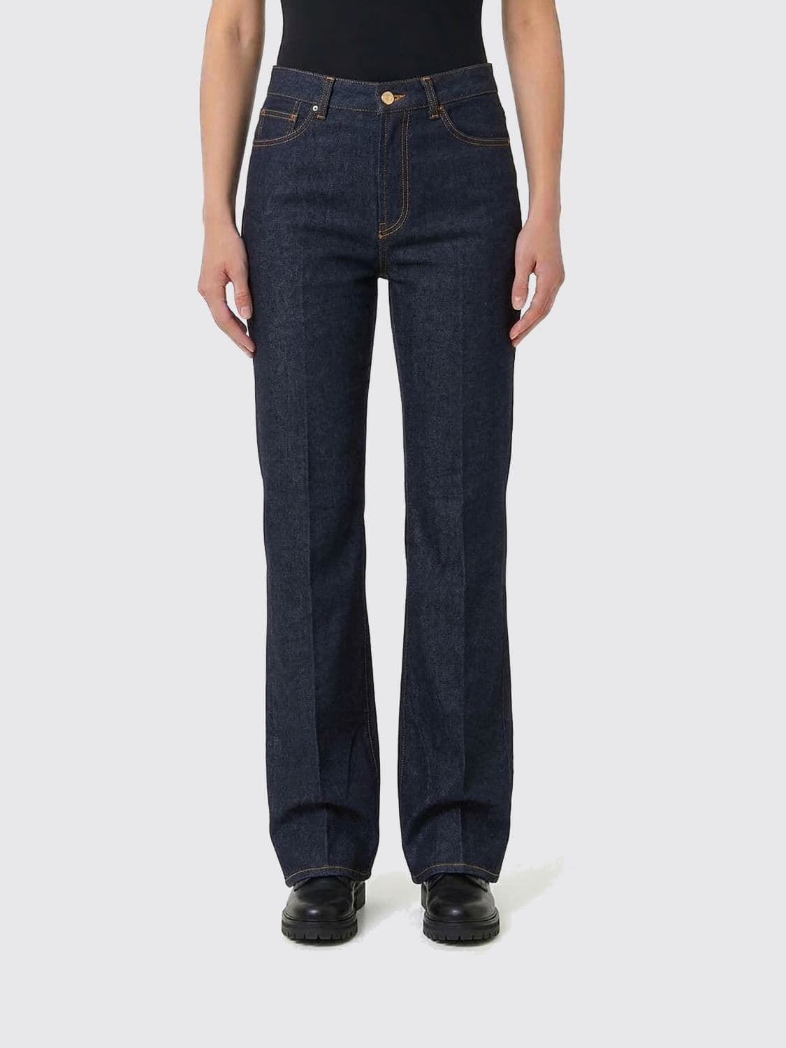 Dondup Flared Cotton Denim Jeans