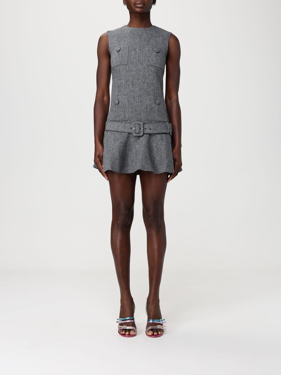 Self-Portrait Wool Blend Mini Dress · 6