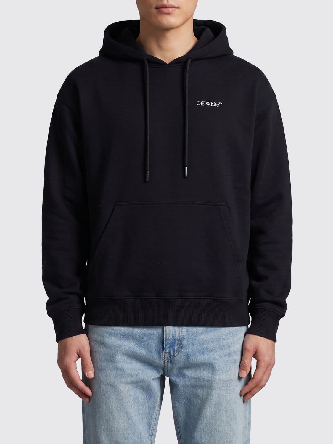 Off-White Printed Cotton Hoodie · L
