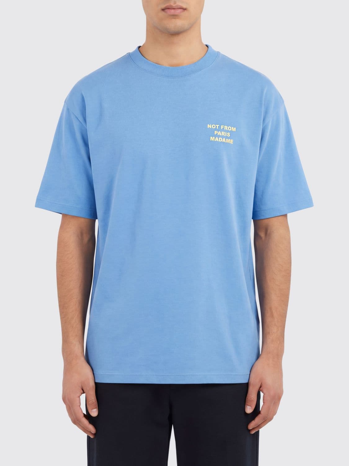 Drôle De Monsieur Cotton T-Shirt with Slogan