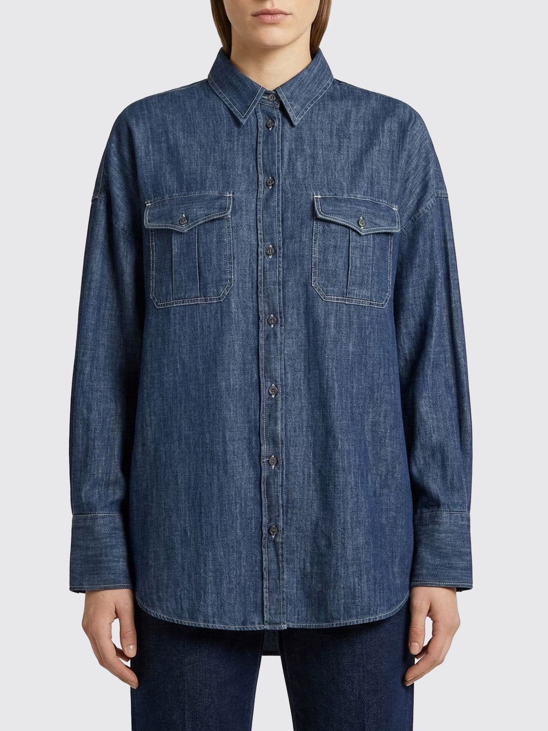 Fay Denim Cotton Shirt · M