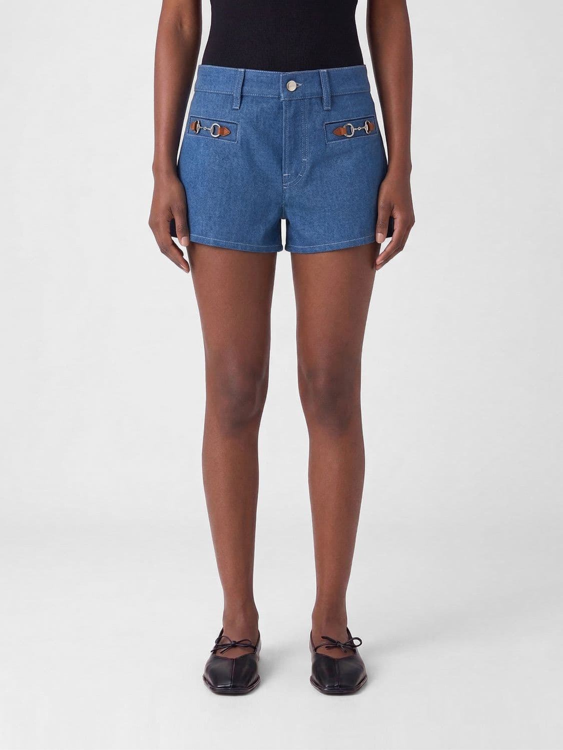 Gucci Cotton Shorts with Horsebit