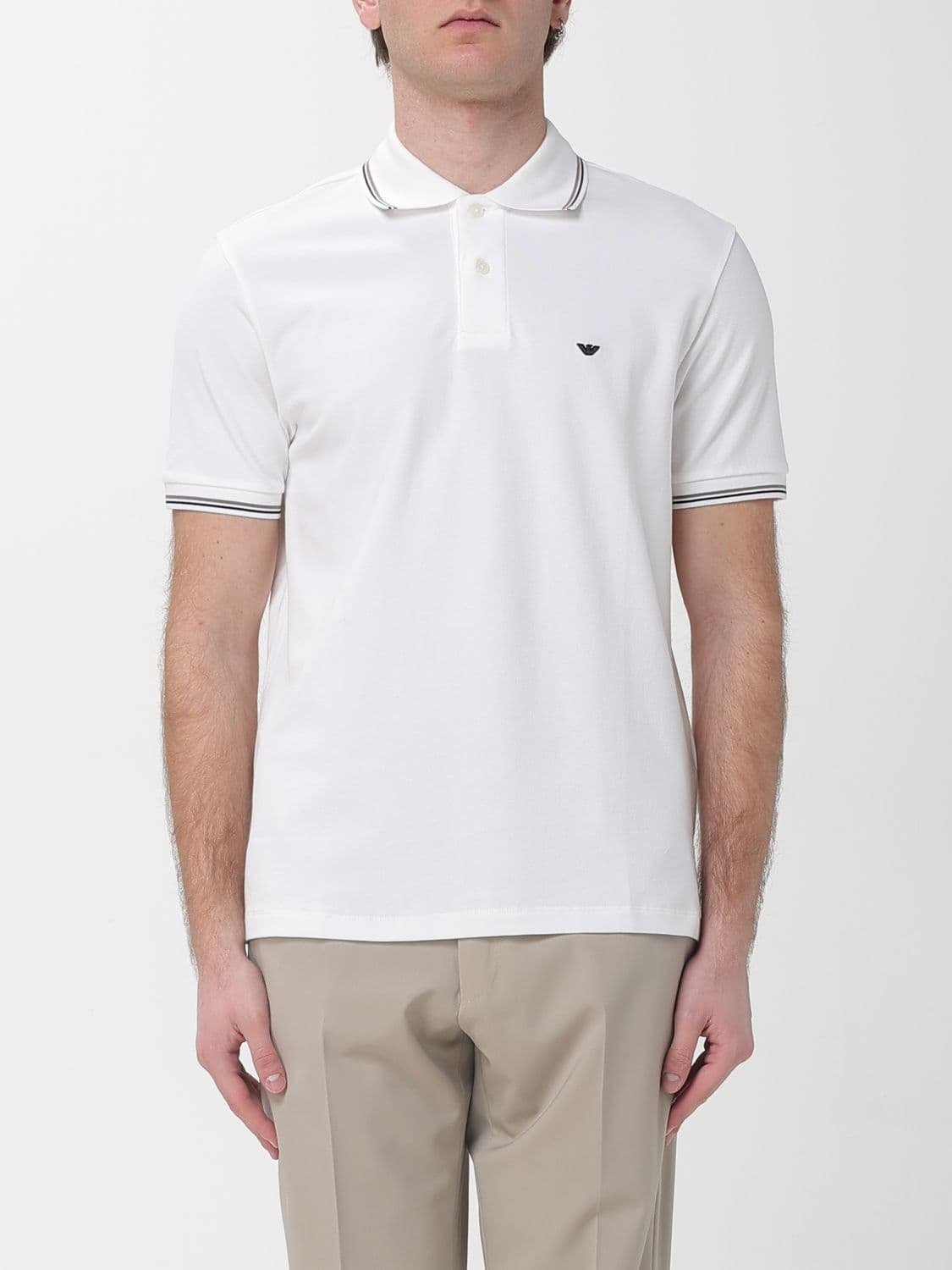 Emporio Armani Stretch Cotton Polo Shirt