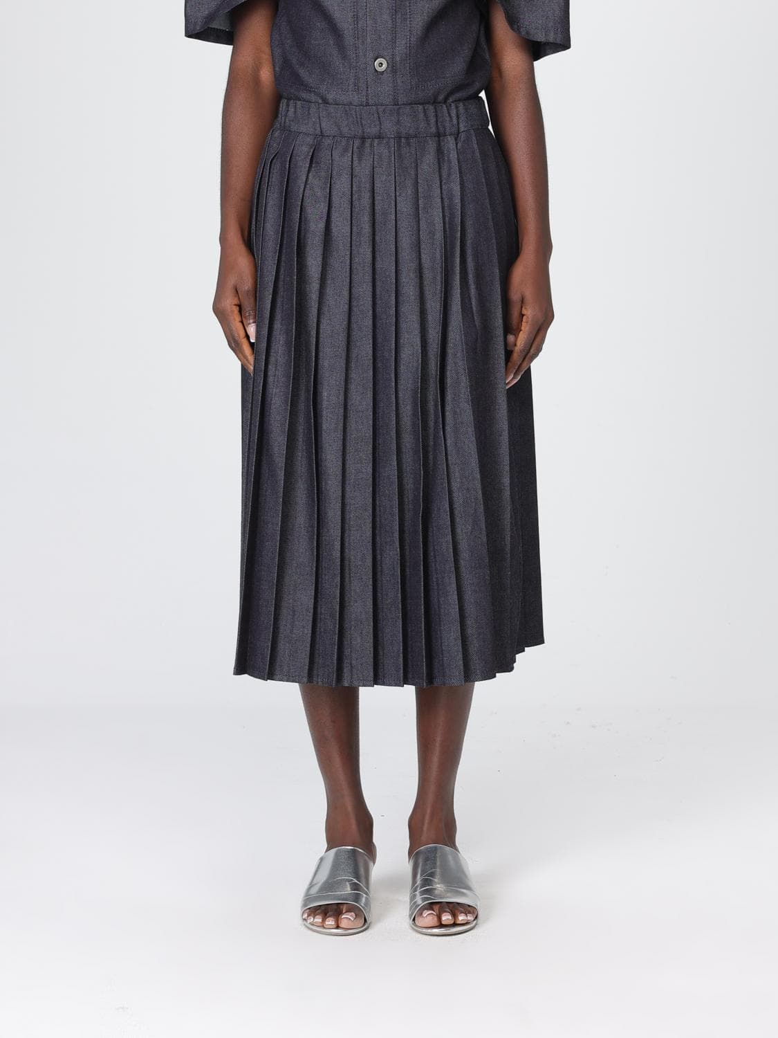 Jil Sander Denim Midi Skirt