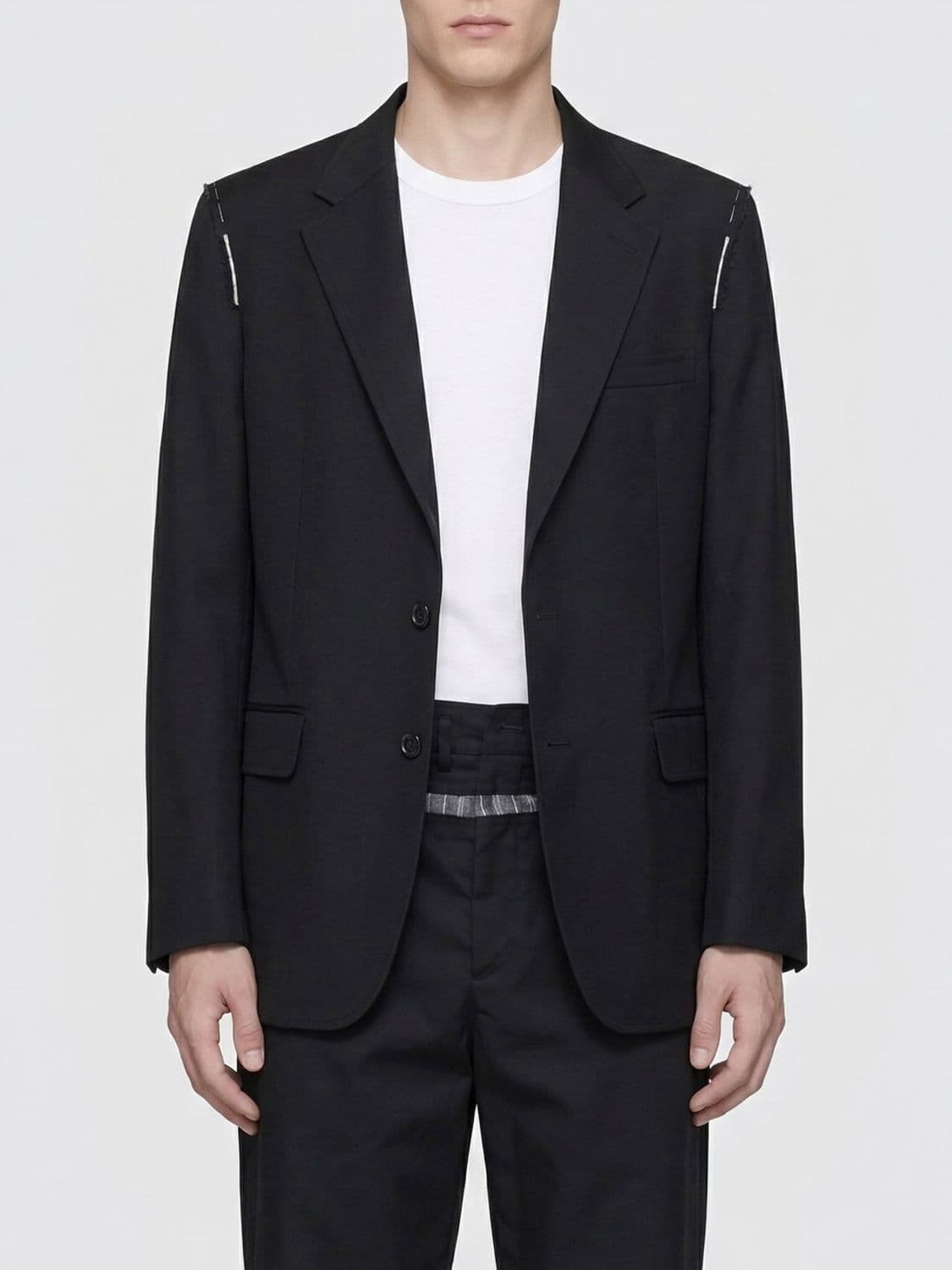 Maison Margiela Single-breasted Blazer in Virgin Wool