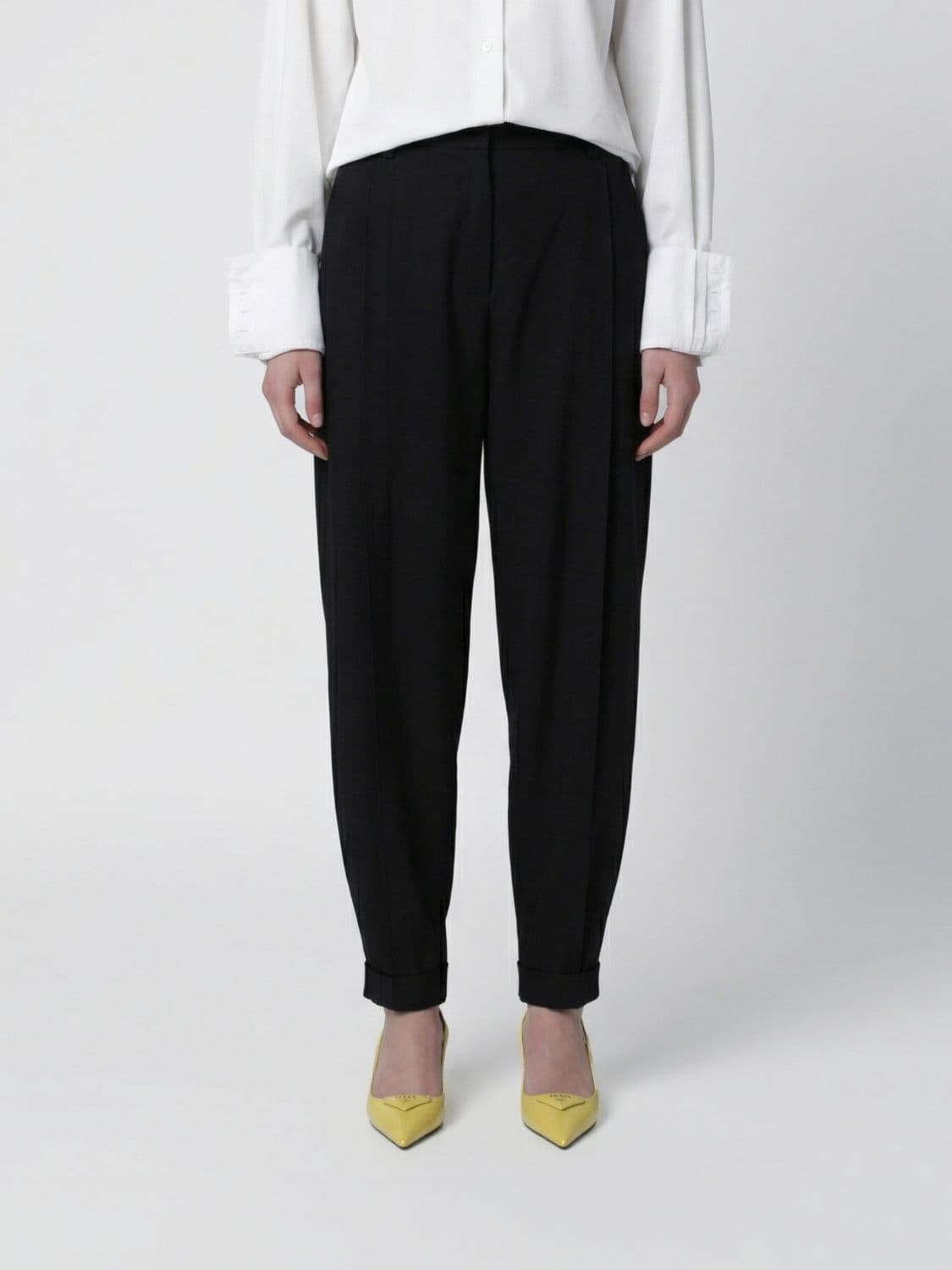 Thelatest Viscose Blend Straight Trousers
