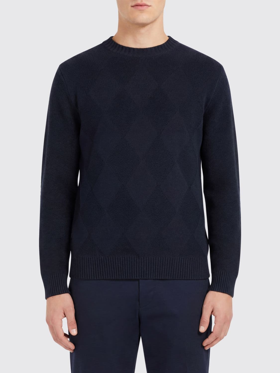 Ballantyne Cotton And Linen Crew Neck Sweater