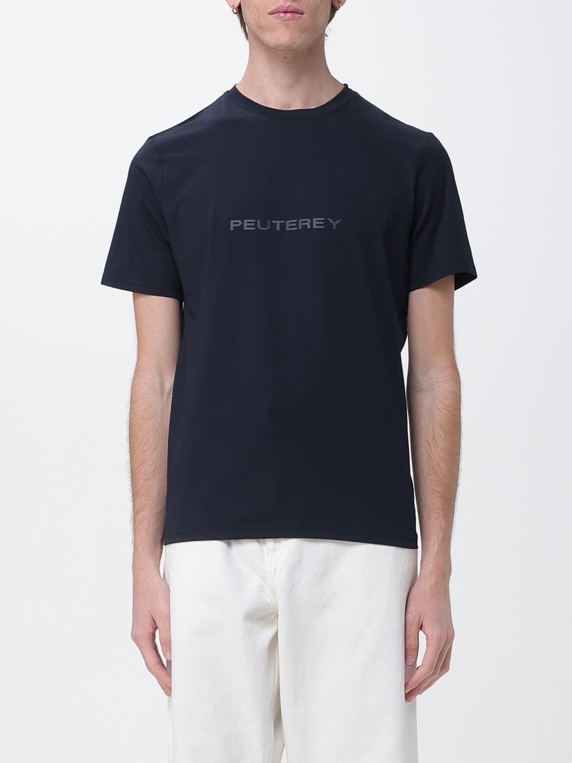 Peuterey Cotton Blend T-Shirt with Logo