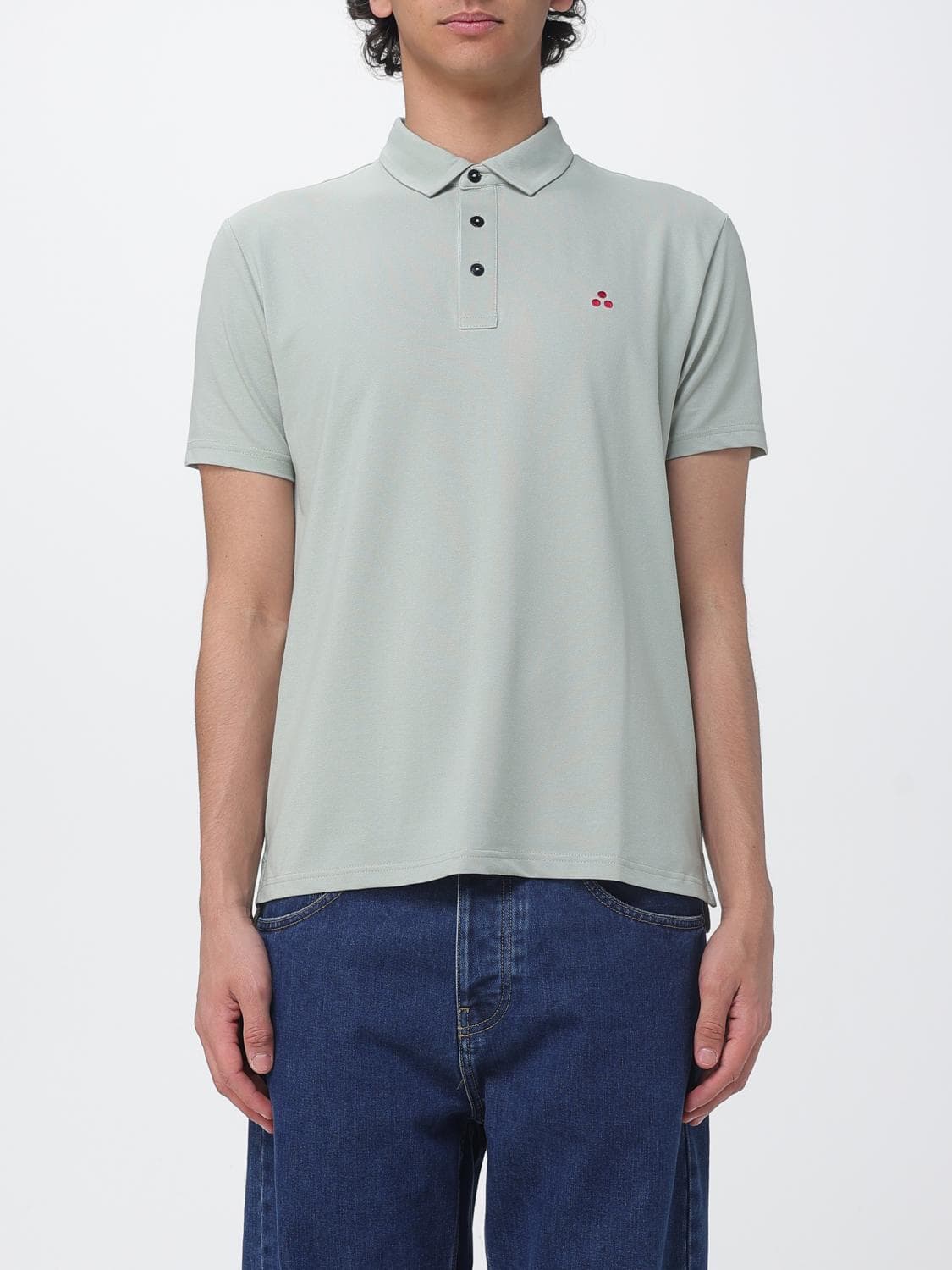 Peuterey Cotton and Silk Blend Polo Shirt · M