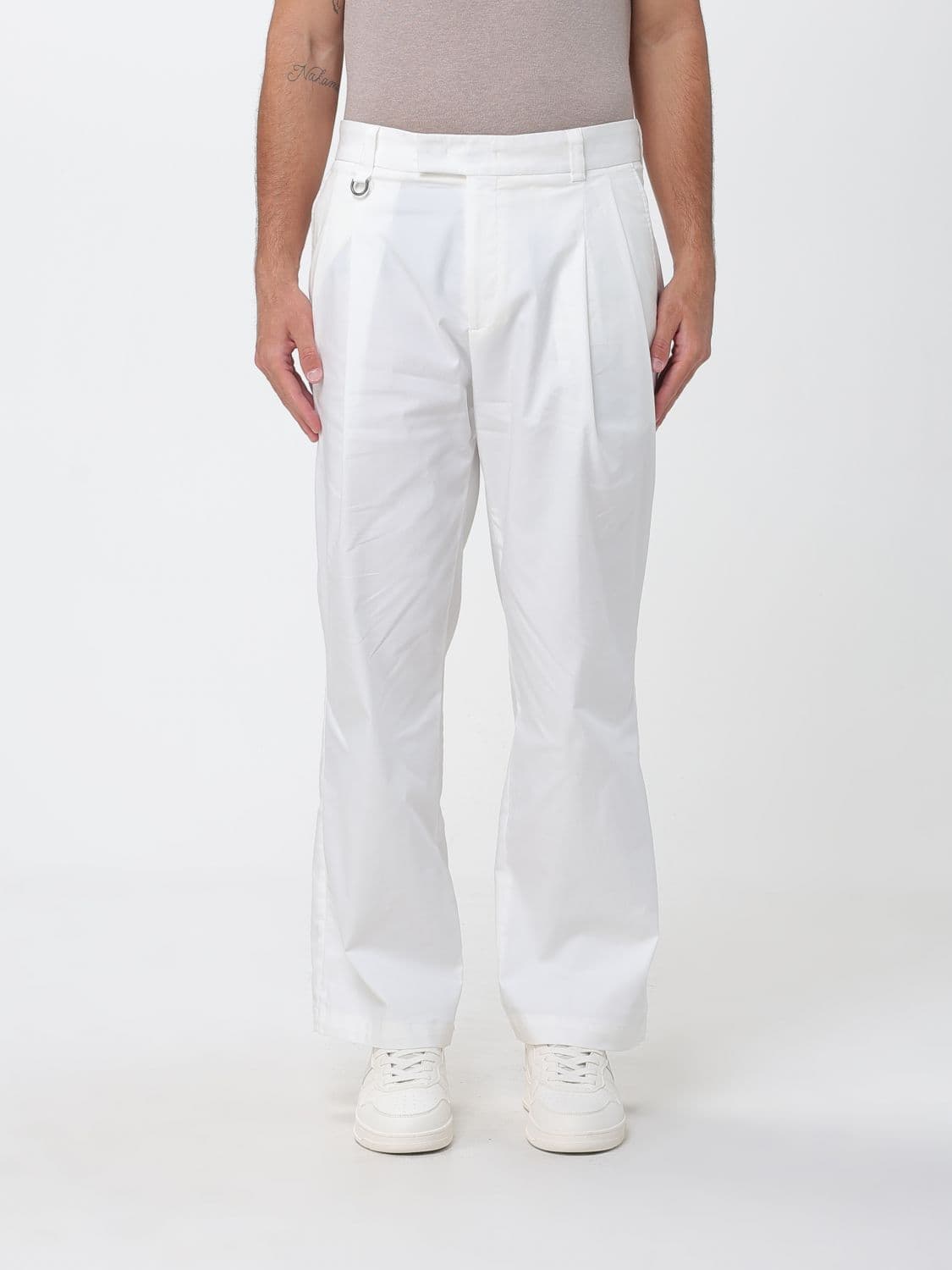 Paolo Pecora Stretch Cotton Blend Tailored Trousers