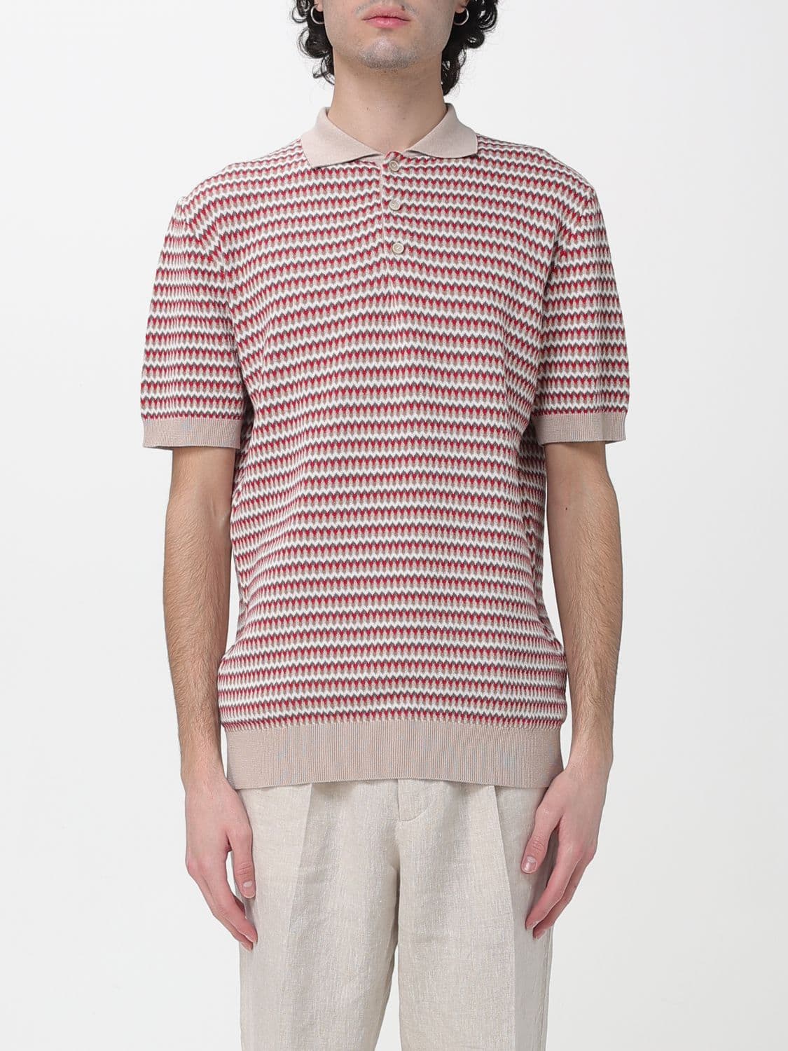 Manuel Ritz Knitted Polo Shirt