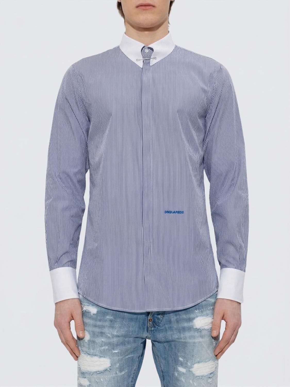 Dsquared2 Striped Cotton Shirt