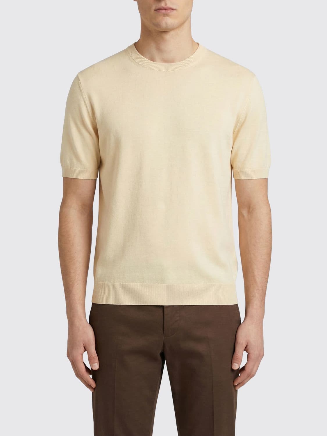 Zanone Cotton Crew Neck Pullover