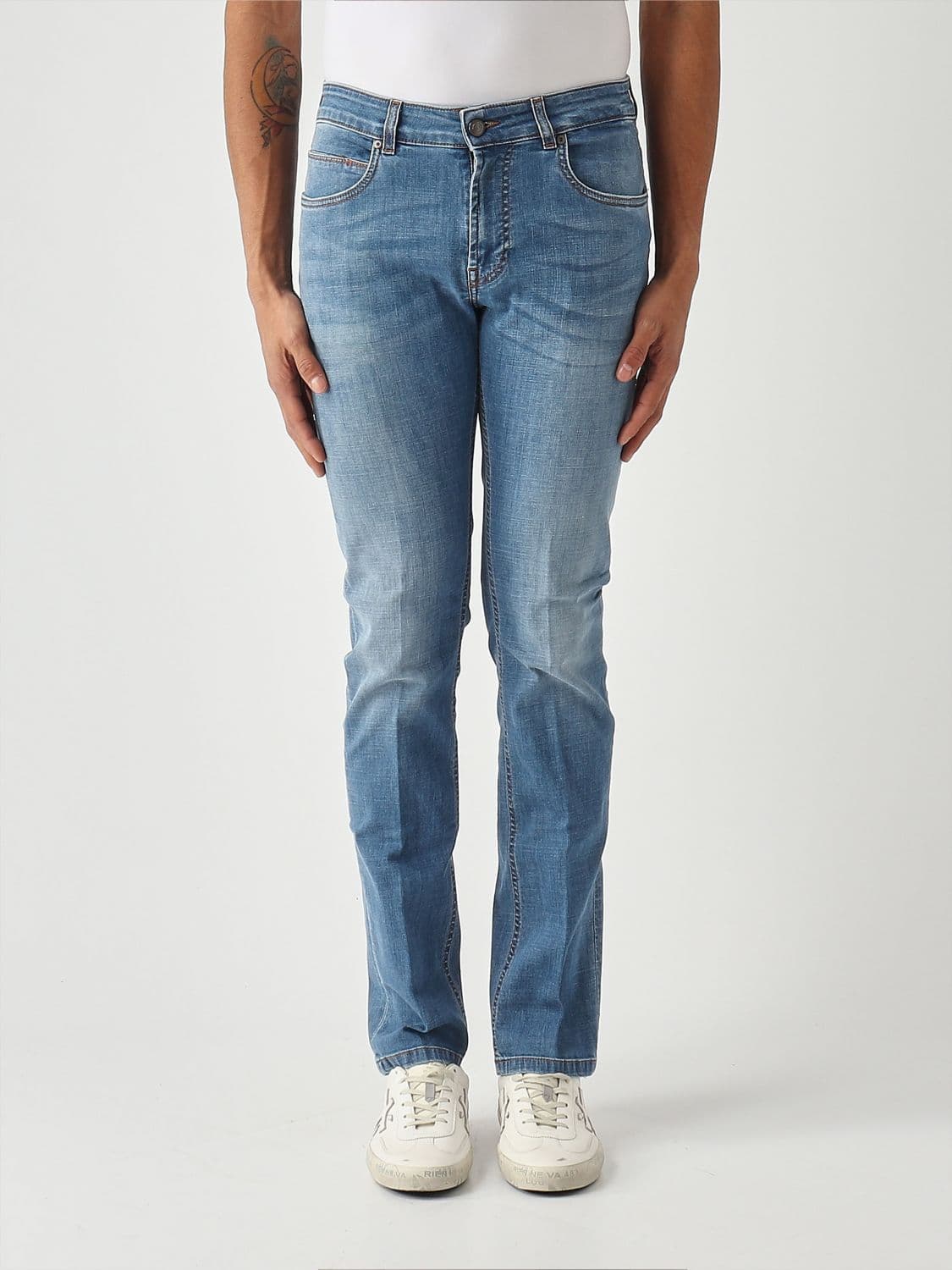 Fay Stretch Denim Slim Fit Jeans