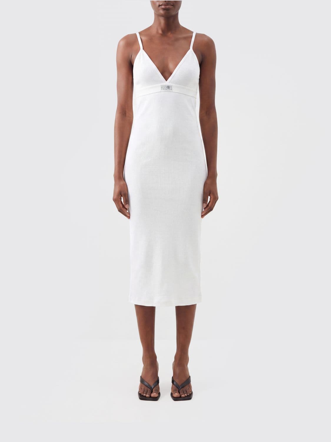 Mm6 Maison Margiela Mini Dress in Cotton Blend