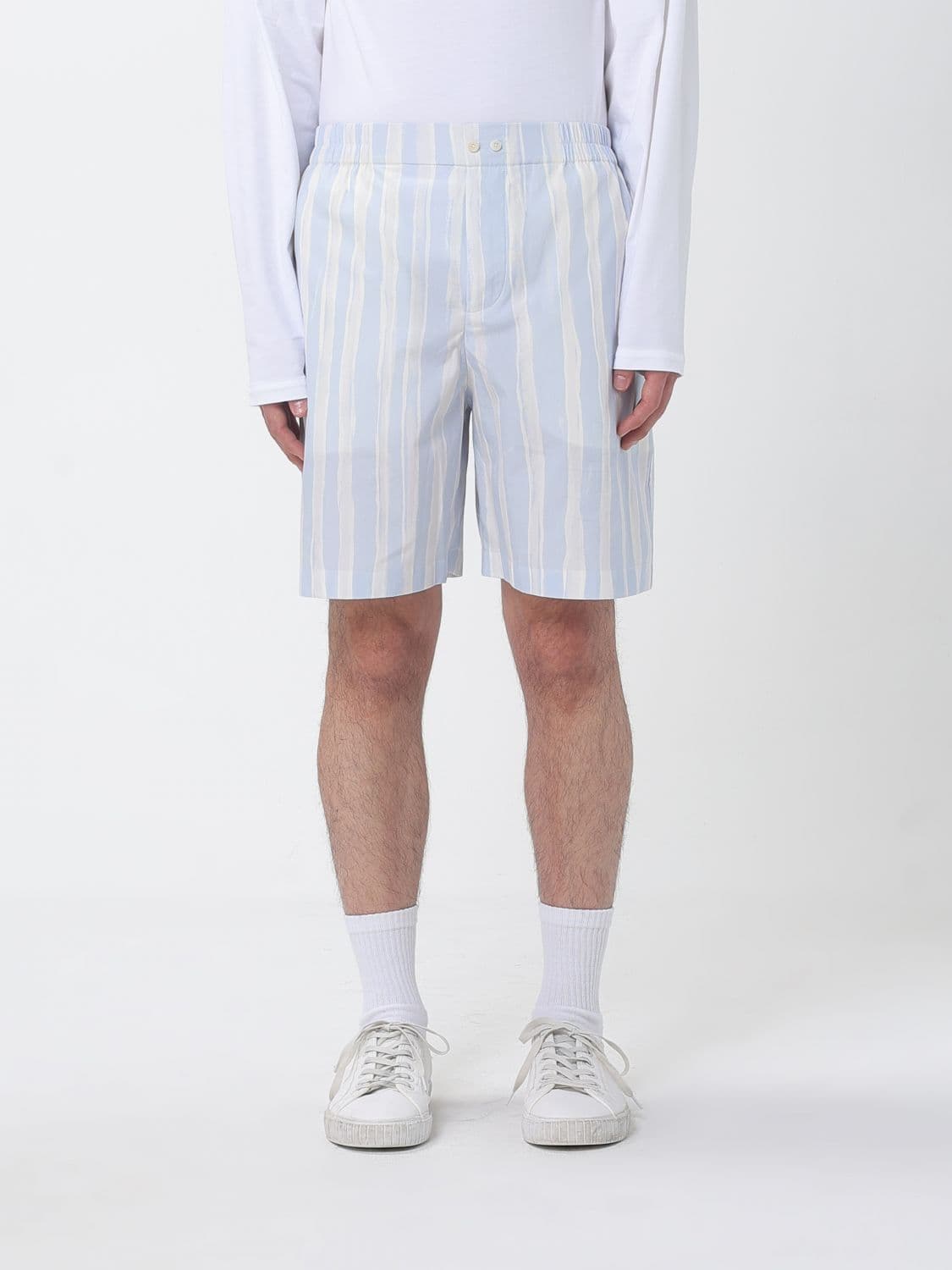 Jacquemus Striped Cotton Shorts