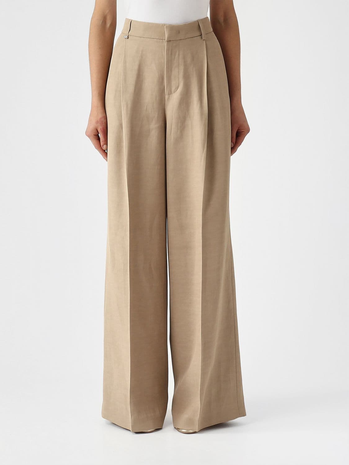 Fay Palazzo Trousers in Viscose Gabardine