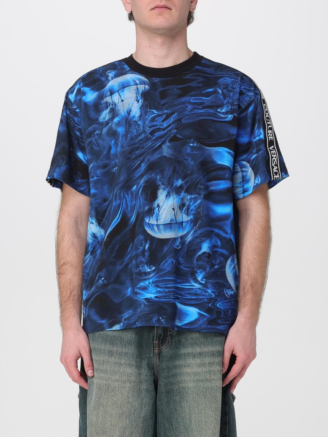Versace Jeans Couture Printed Cotton T-Shirt