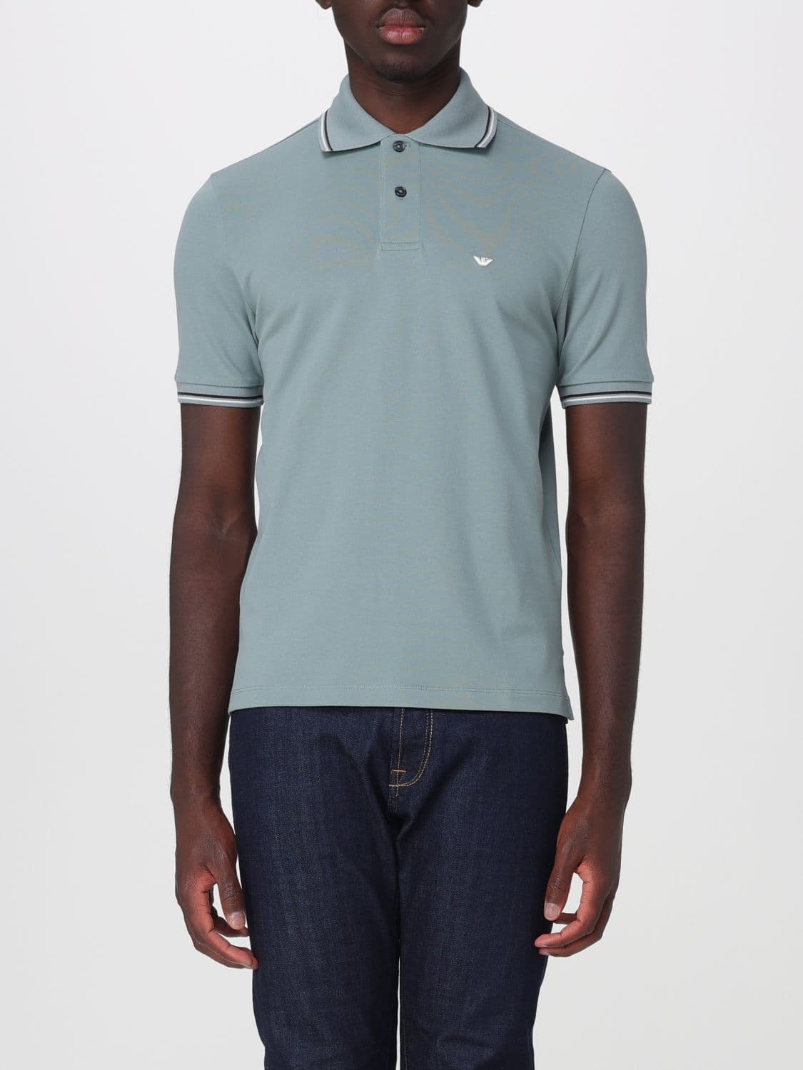 Emporio Armani Cotton Polo Shirt with Logo