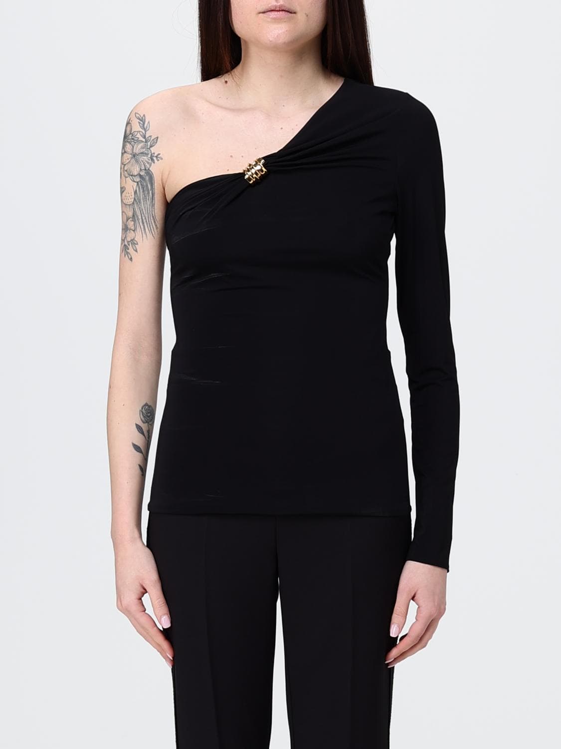 Elisabetta Franchi One-Shoulder Top in Jersey · 44