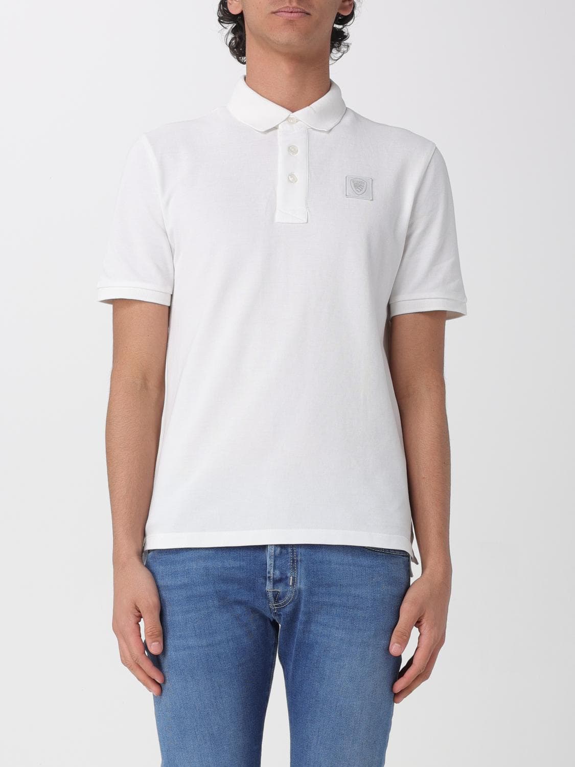 Blauer Cotton Polo Shirt with Logo