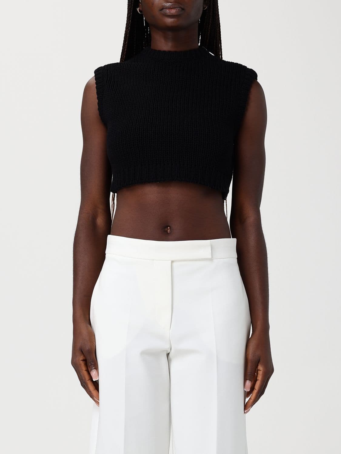 Max Mara Knitted Cropped Top