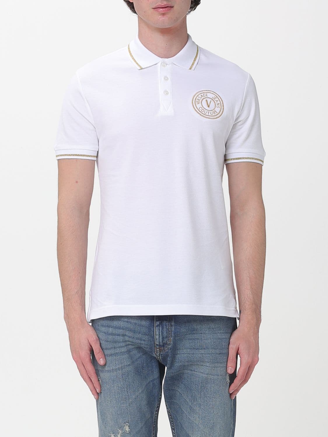 Just Cavalli Cotton Polo Shirt with Logo