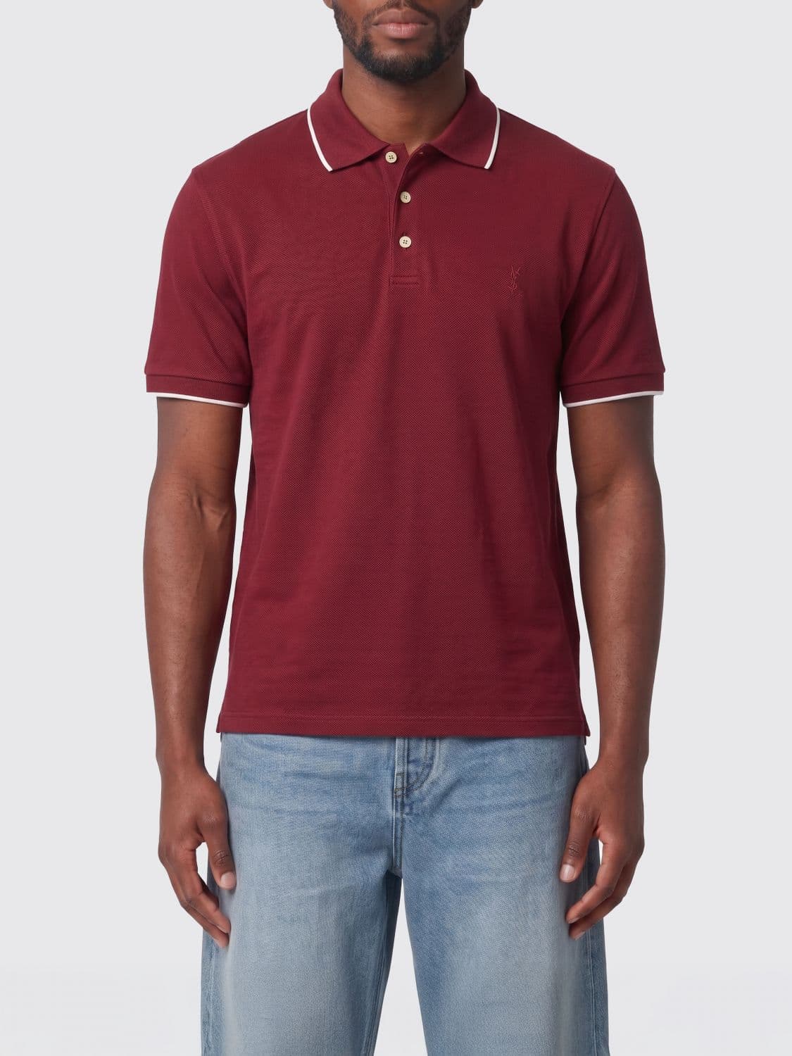 Saint Laurent Jersey Polo Shirt