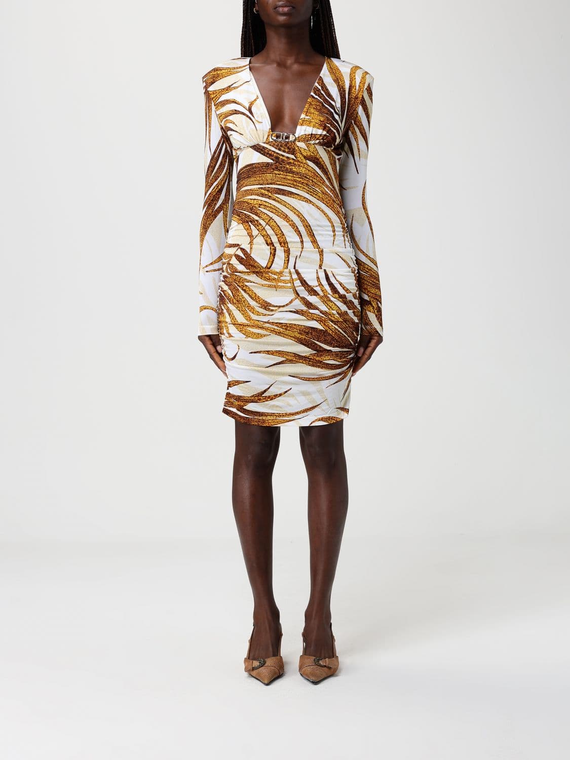 Just Cavalli Printed Jersey Mini Dress