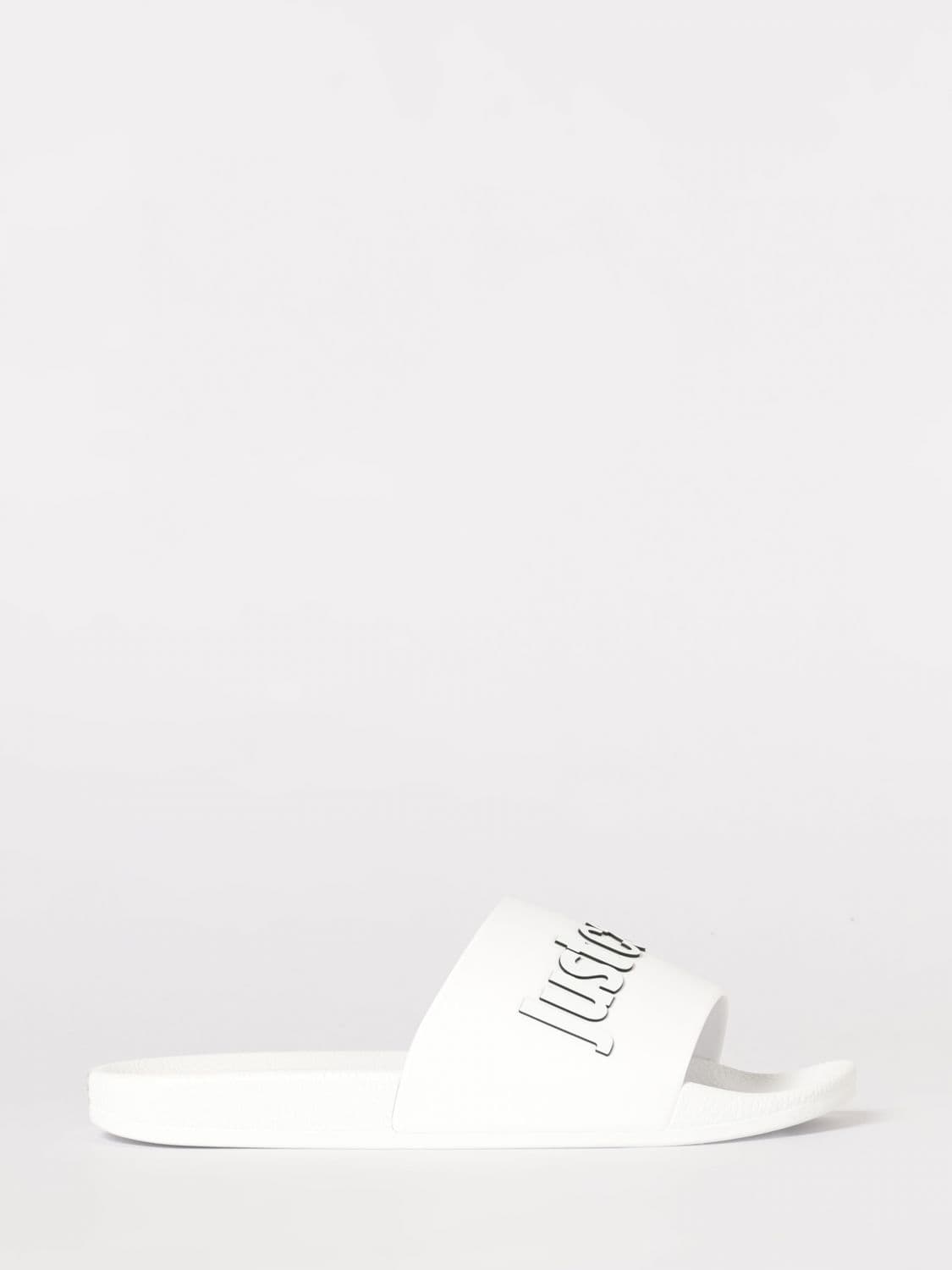 Just Cavalli Rubber Sliders with Printed Logo