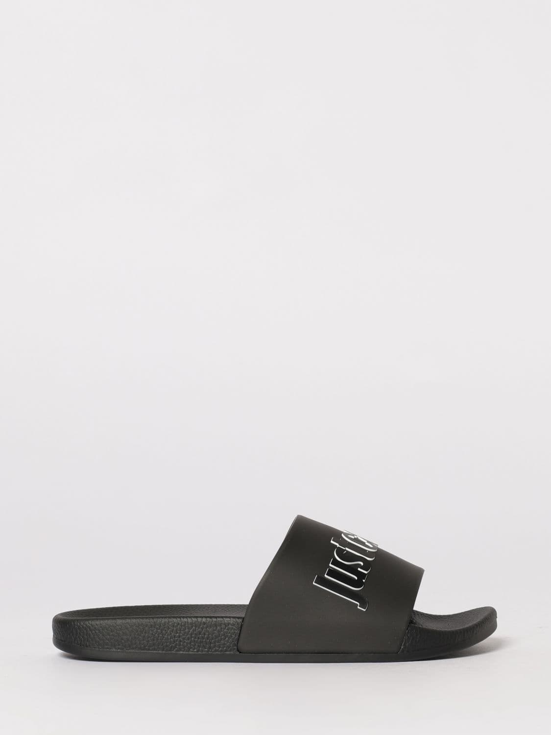 Just Cavalli Rubber Sliders with Printed Logo