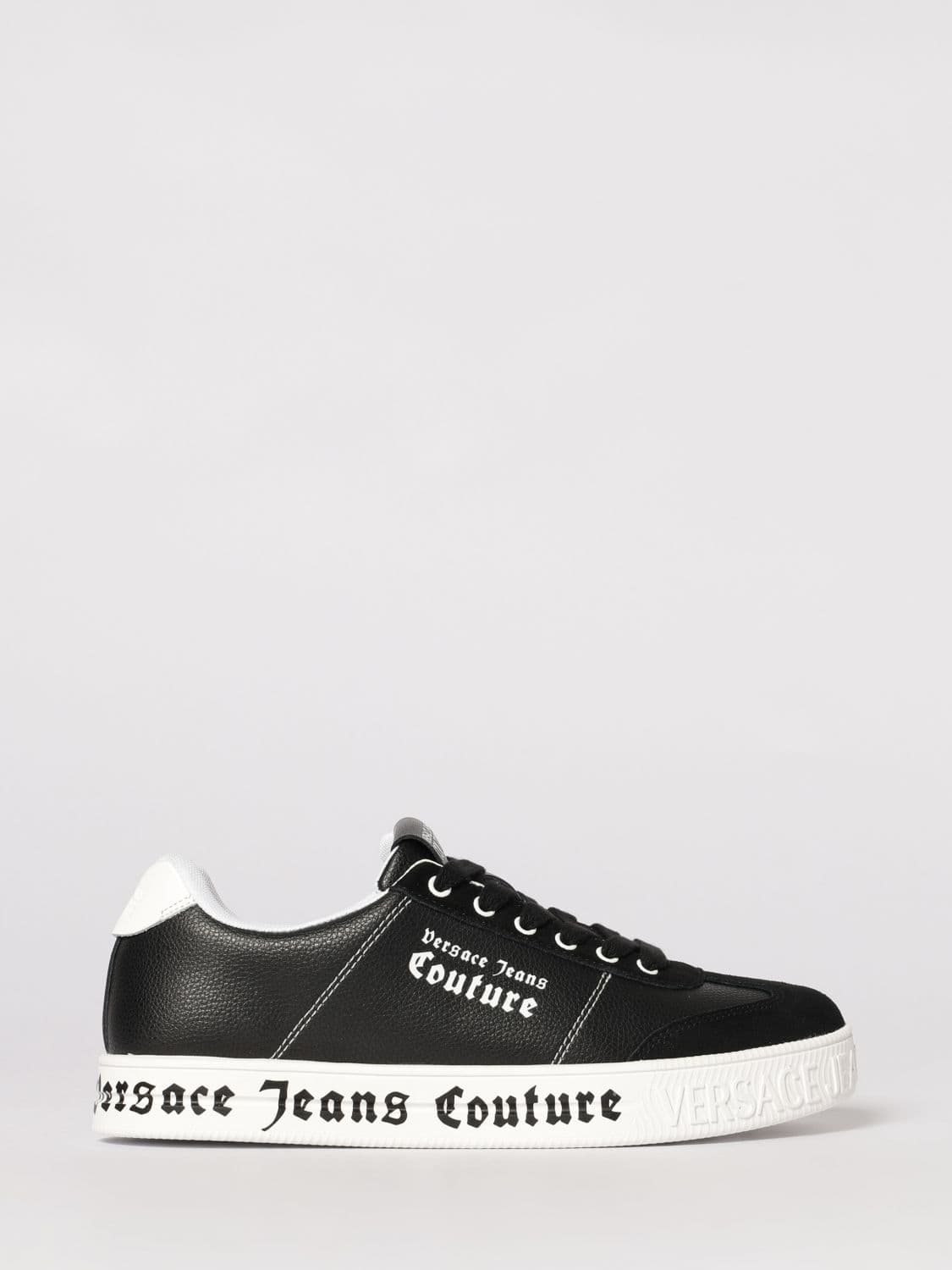 Versace Jeans Couture Leather Sneakers with Logo