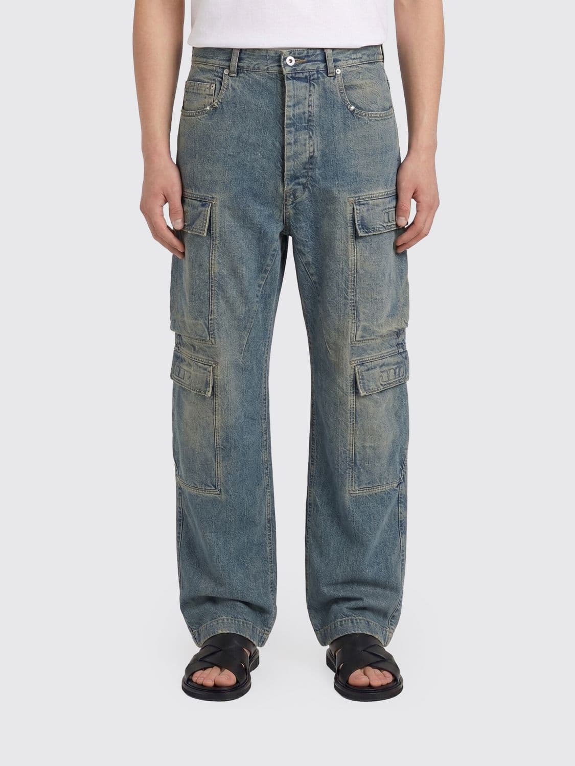 Rick Owens Drkshdw Denim Cargo Jeans