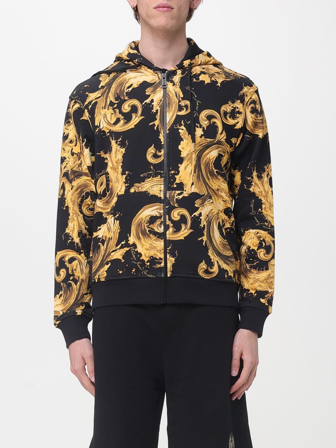 Versace Jeans Couture Hoodie with Baroque Print