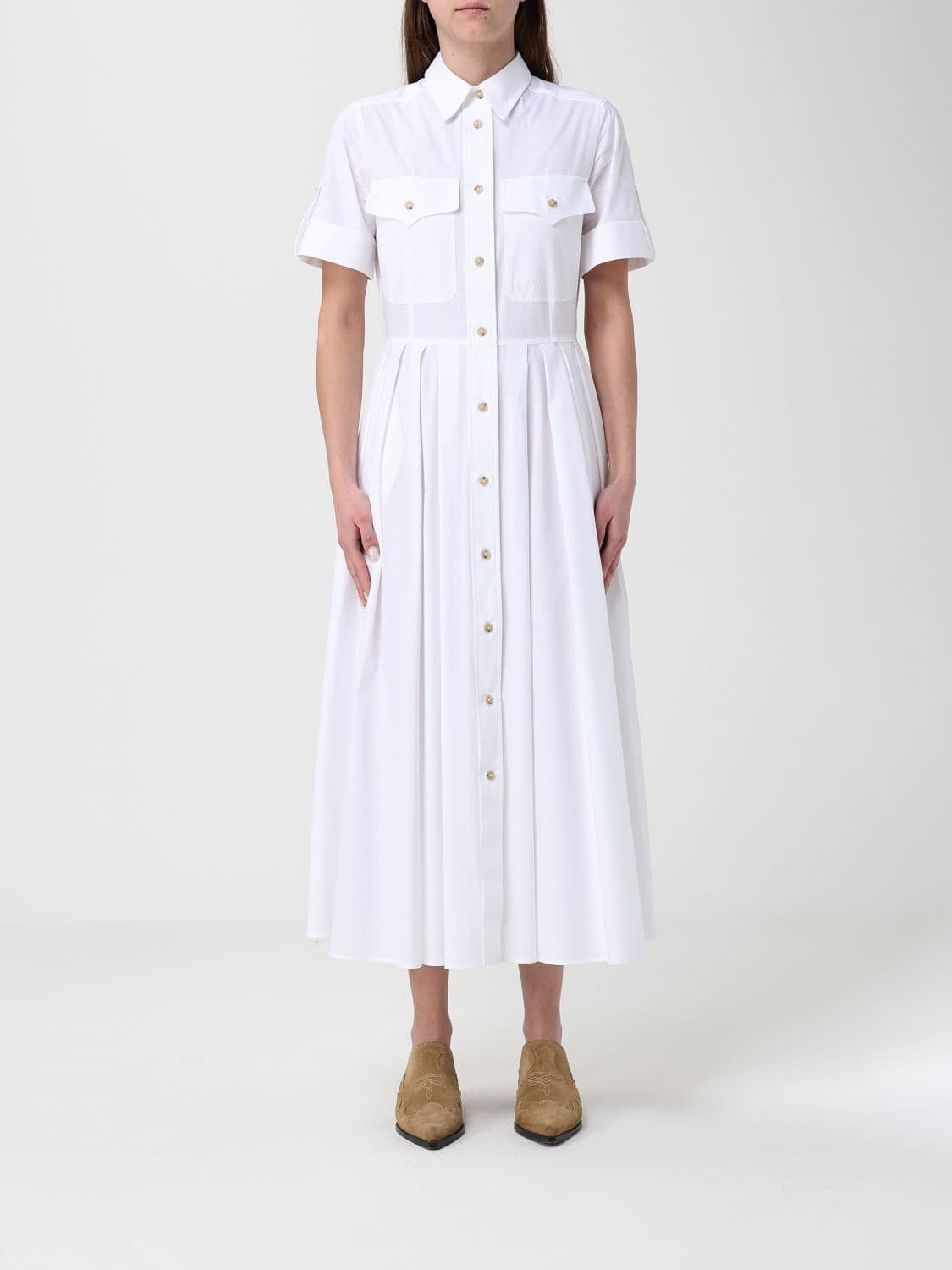 Fay Cotton Poplin Chemisier Dress · M