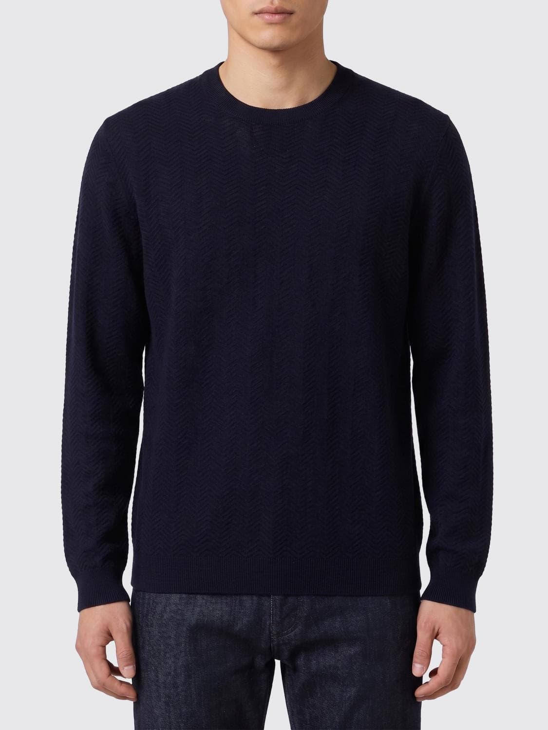Giorgio Armani Cotton and Silk Crewneck Sweater · 48