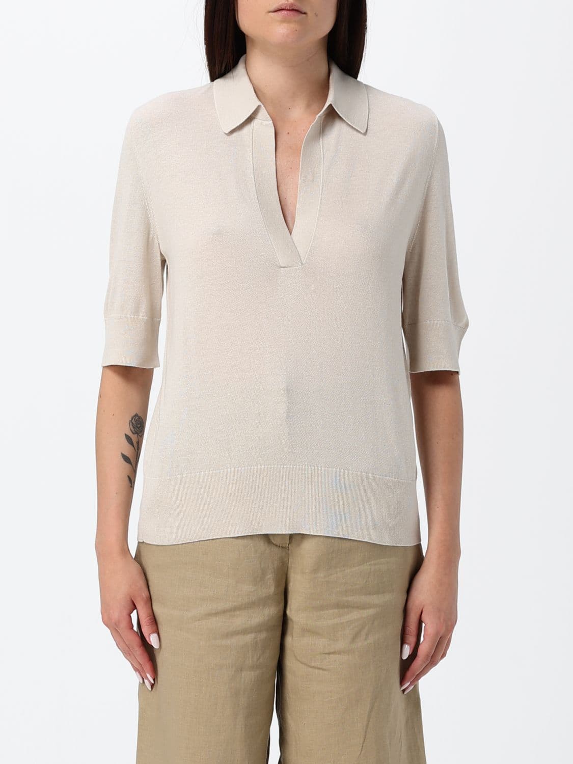 Kangra Silk and Cashmere Knit Polo Shirt