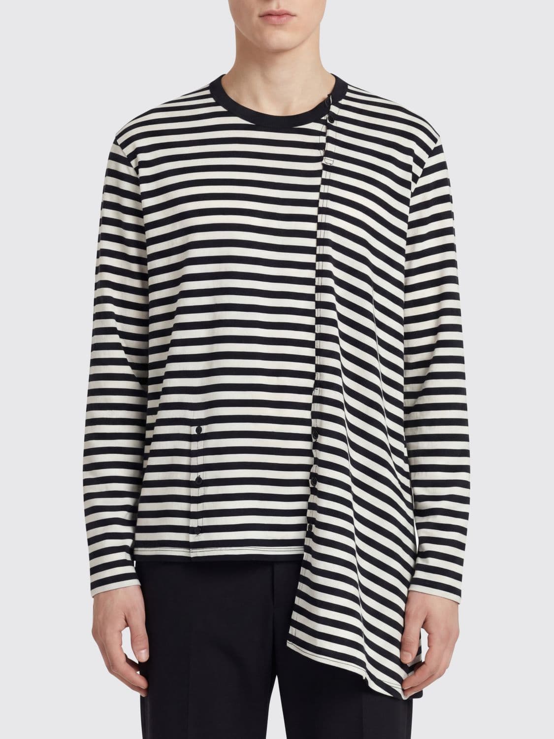 Yohji Yamamoto Striped Cotton Knit