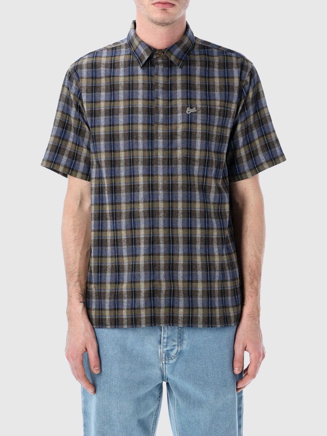 Erl Check Cotton Blend Shirt