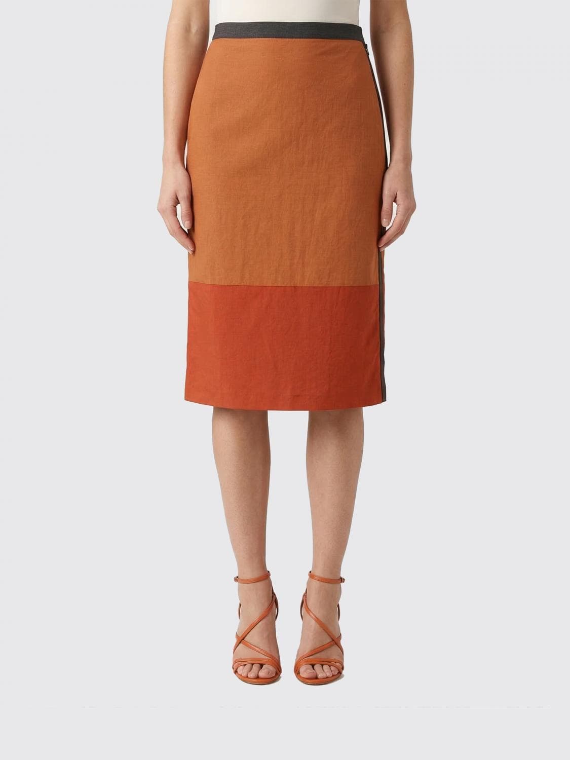 Saint Laurent Polyamide Midi Skirt