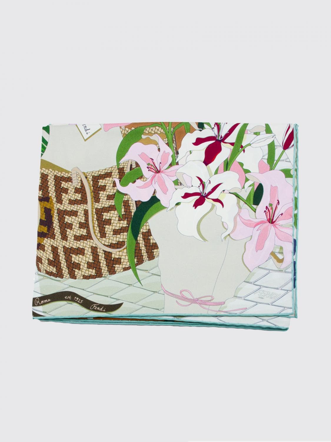 Fendi Printed Silk Scarf · OS