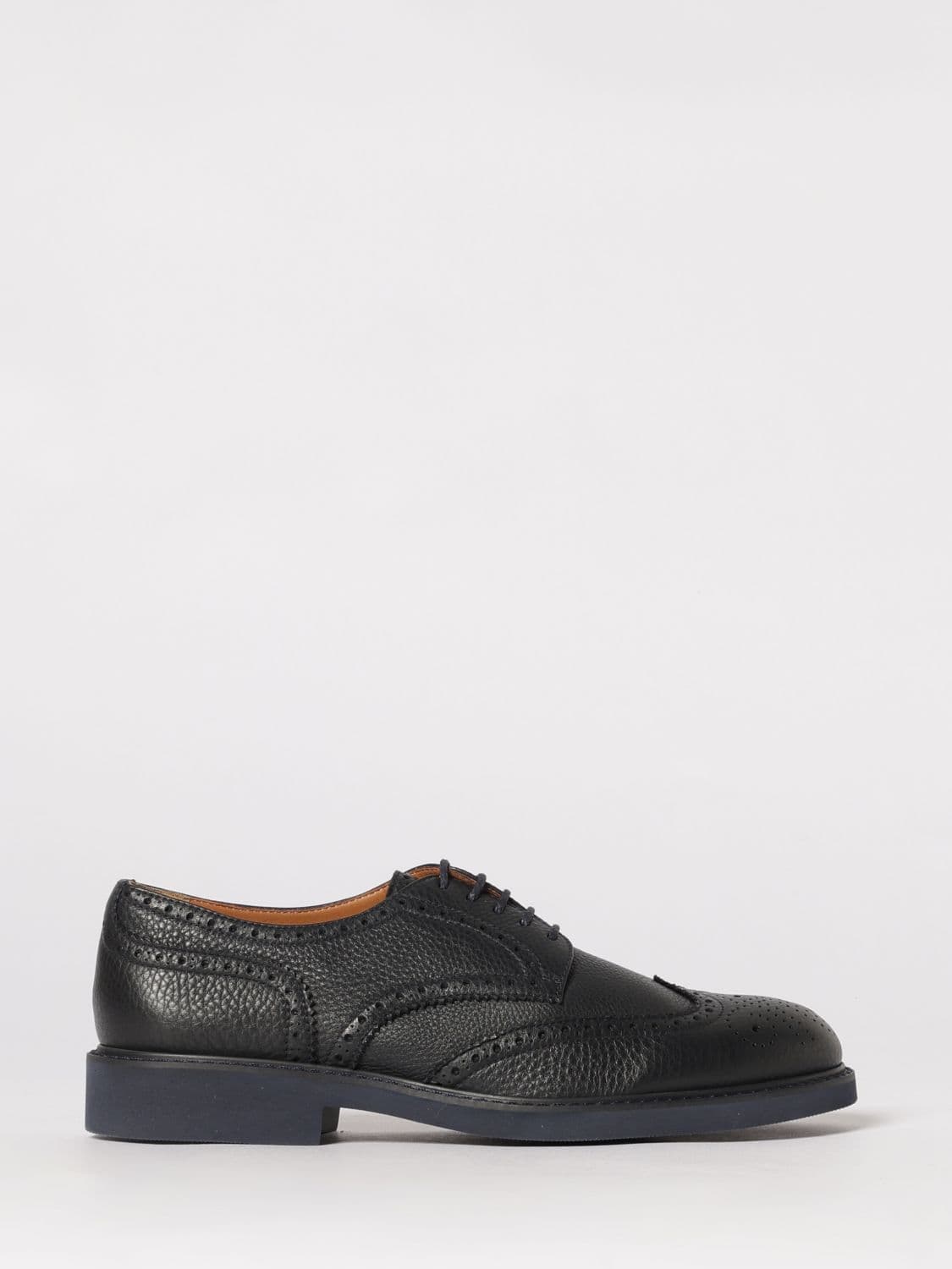 Doucal's Hammered Leather Brogue Derby