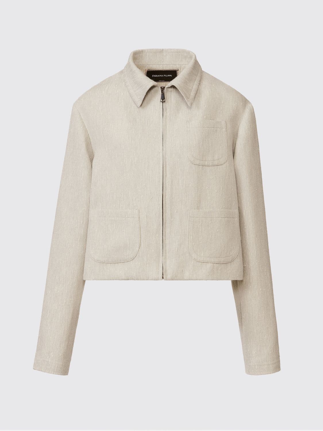 Fabiana Filippi Cotton and Virgin Wool Shirt Jacket