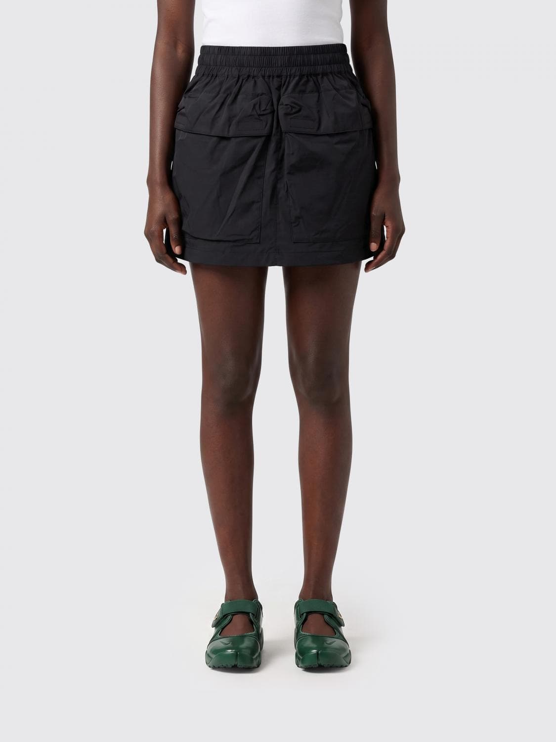 Diesel Nylon Skirt with Patch