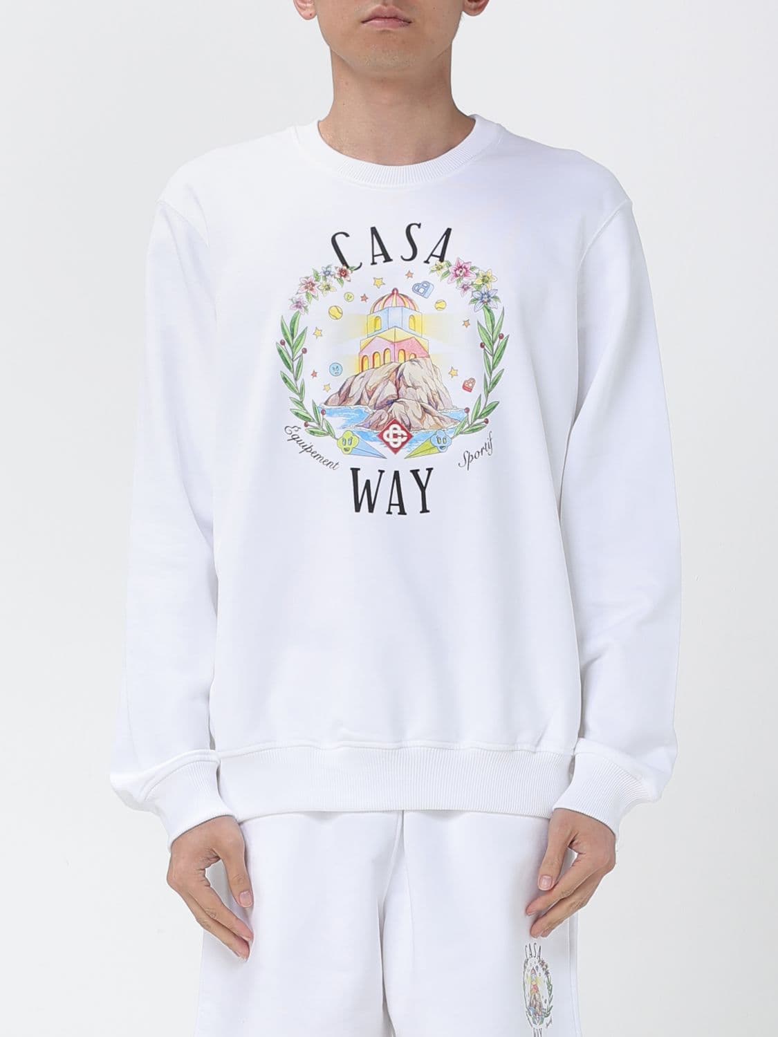 Casablanca Home Way Printed Cotton Sweatshirt